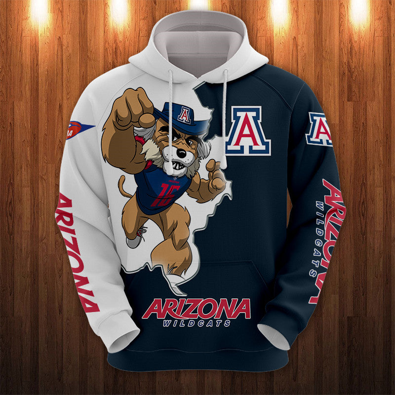 Arizona Wildcats Hoodie Mascot Printed